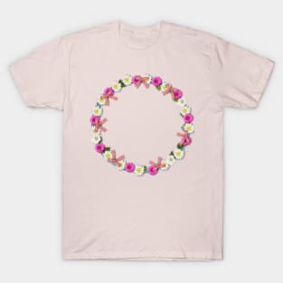 Circle Floral, Flowers T-Shirt